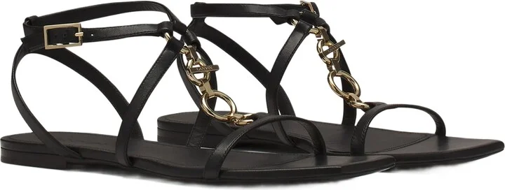 Mesure Flat Leather Sandals - Image 2