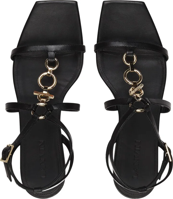 Mesure Flat Leather Sandals - Image 3