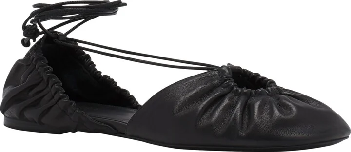 Mesure Lace-Up Leather Ballerina - Image 2