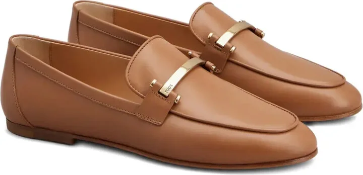 Metal-Bar Leather Loafers - Image 2