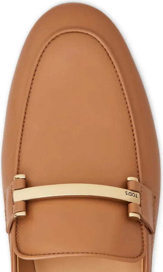 Metal-Bar Leather Loafers - Image 5