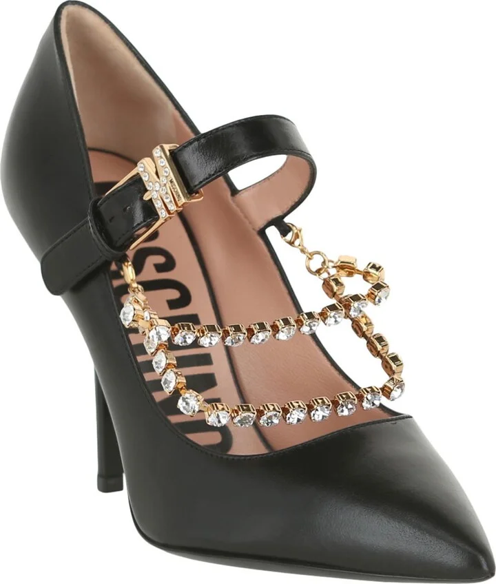 Metal Chain Mary Jane Pump