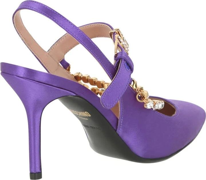 Metal Chain Slingback Pump - Image 2