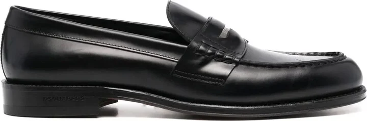 Metal-Detail Classic Loafers