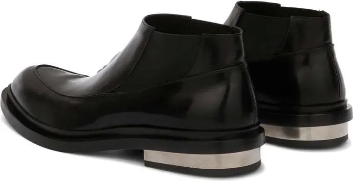 Metal-Detail Leather Boots - Image 3