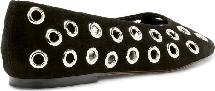 Metal-Eyelet Detailing Ballerinas - Image 3
