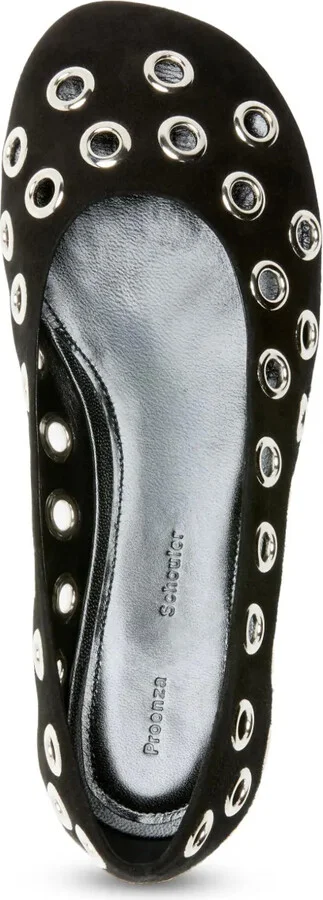 Metal-Eyelet Detailing Ballerinas - Image 4