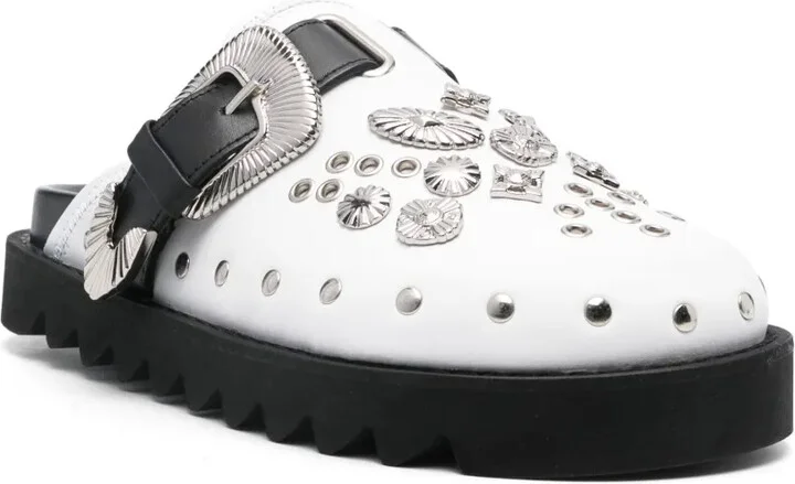 Metal-Eyelet Mules - Image 2
