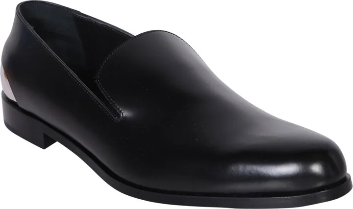 Metal Heel Black Loafer - Image 2