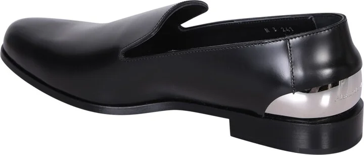Metal Heel Black Loafer - Image 3