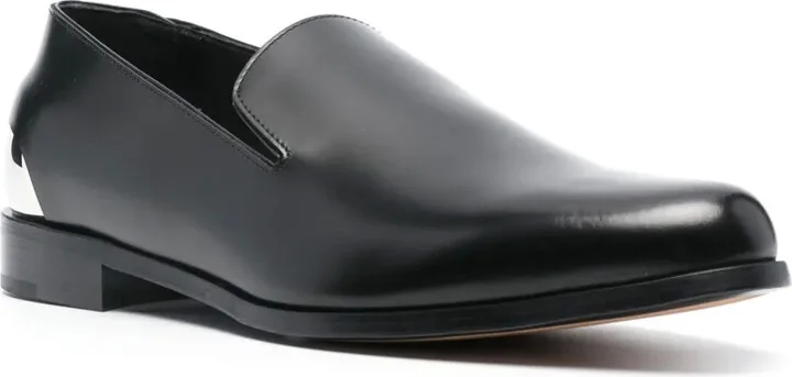 Metal-Heel Leather Loafers - Image 2