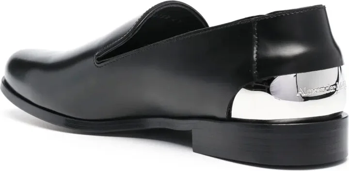 Metal-Heel Leather Loafers - Image 3