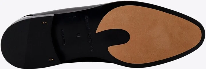 Metal Heel Leather Loafers - Image 3