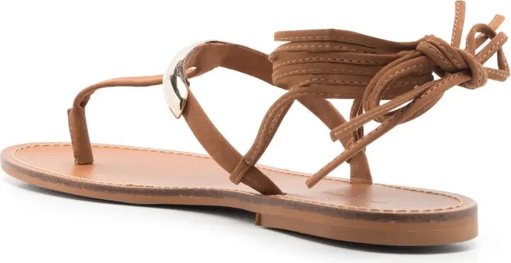 Metal-Strap Leather Sandals - Image 3