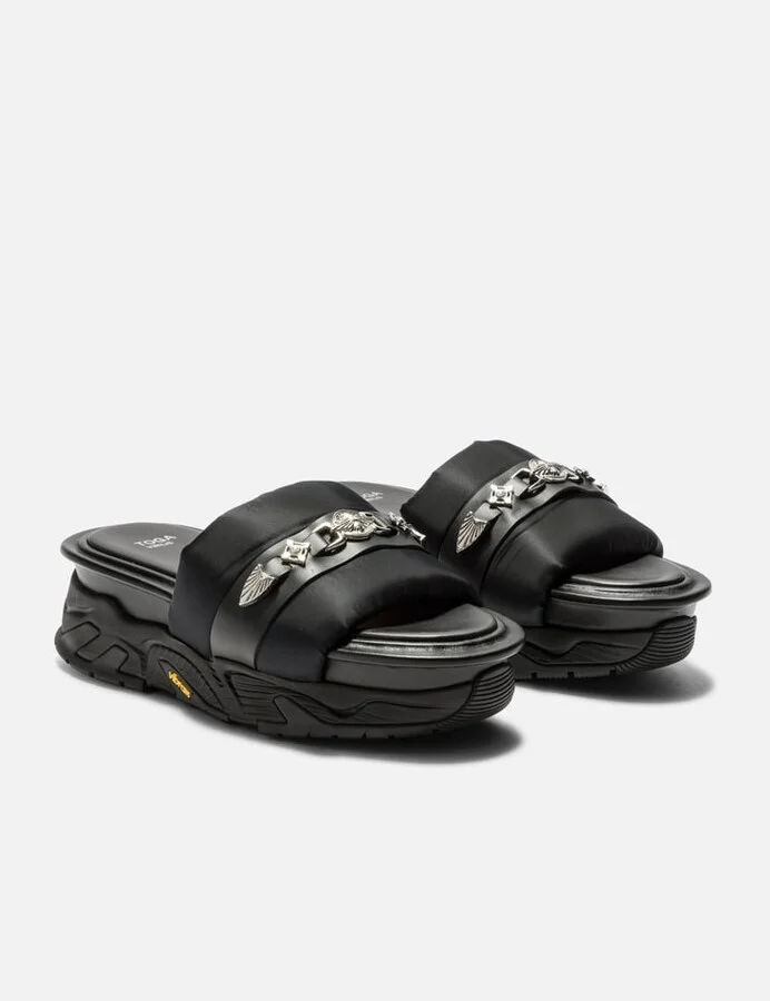 Metal Stud Platform Sandals - Image 4