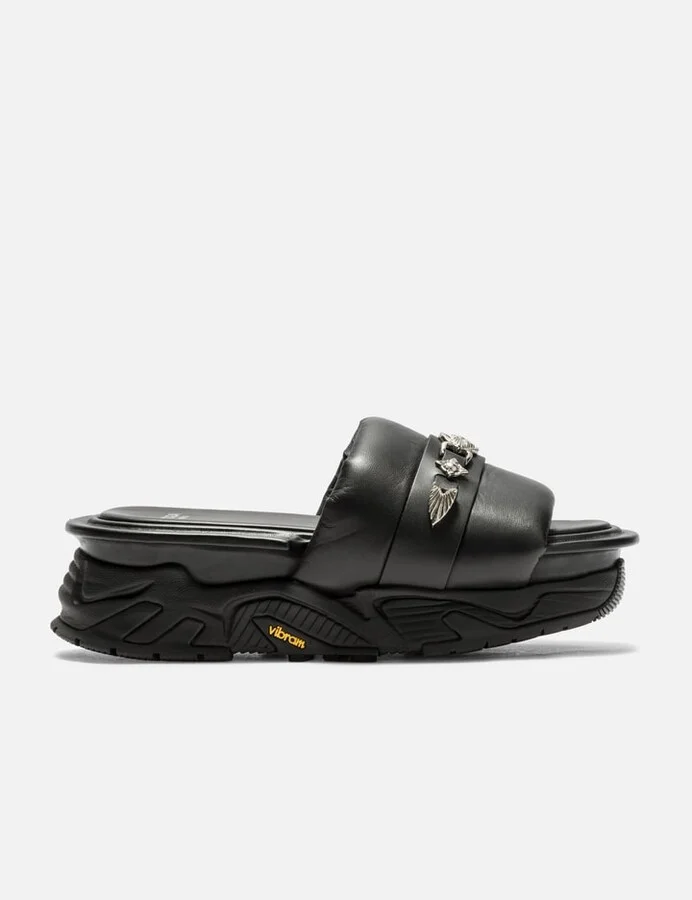 Metal Stud Platform Sandals
