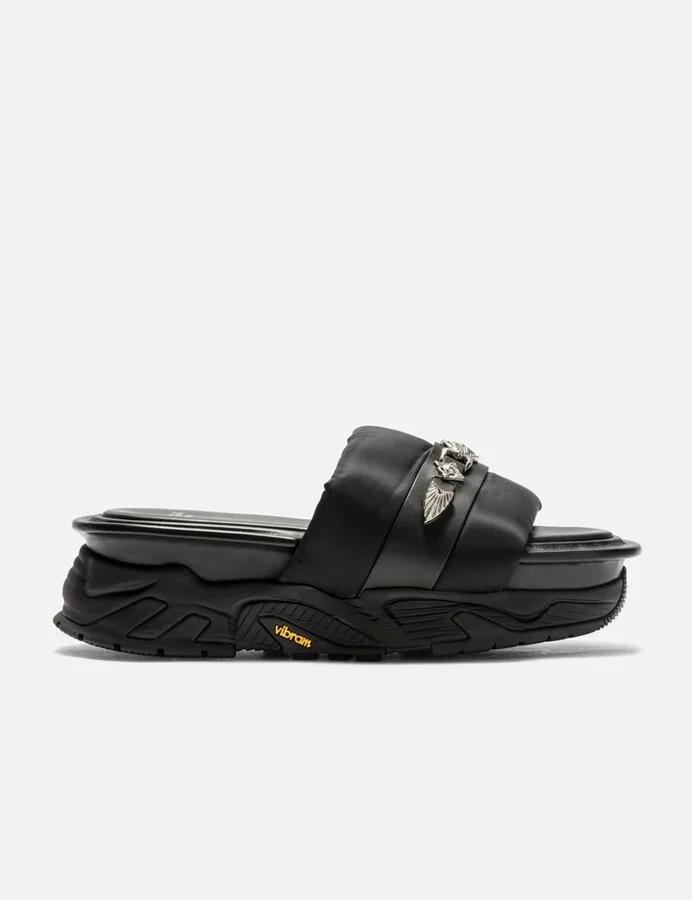 Metal Stud Platform Sandals