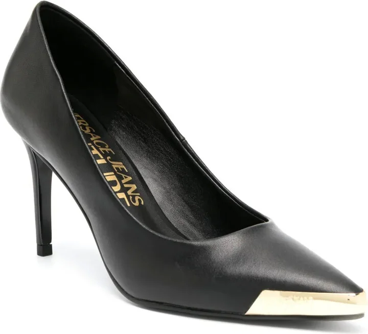 Metal-Toe 85mm Leather Pumps - Image 2