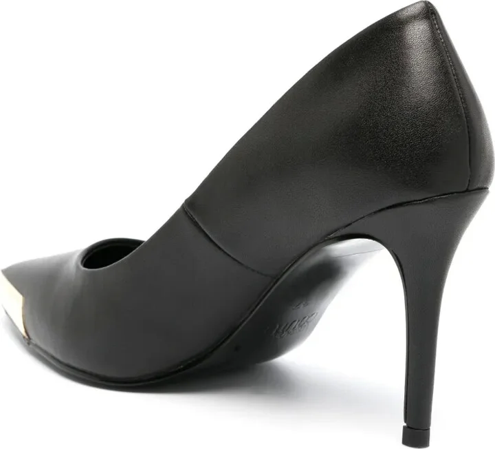 Metal-Toe 85mm Leather Pumps - Image 3