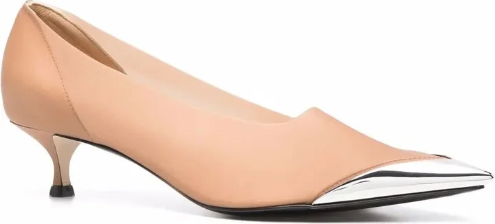 Metal Toe Transparent Pumps - Image 2