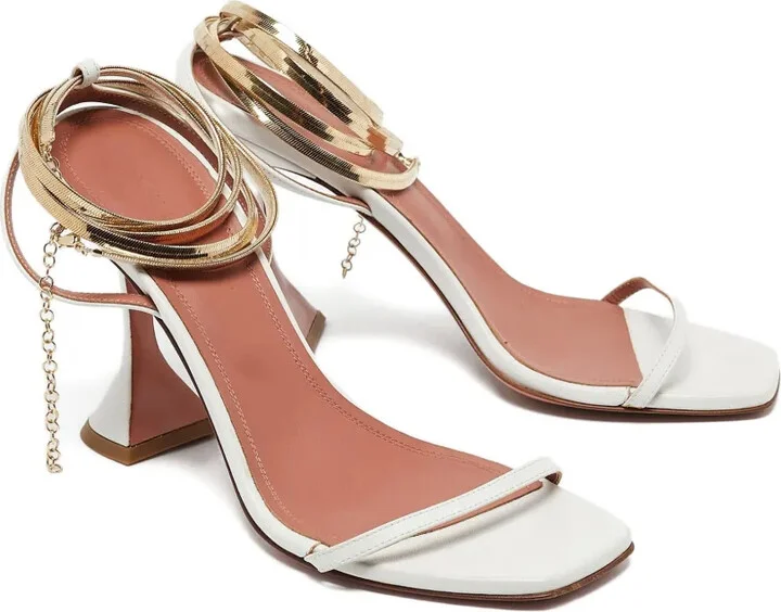 Metal Wrap Leather Sandals - Image 2