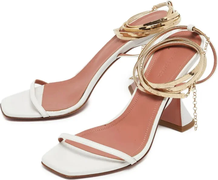 Metal Wrap Leather Sandals - Image 3