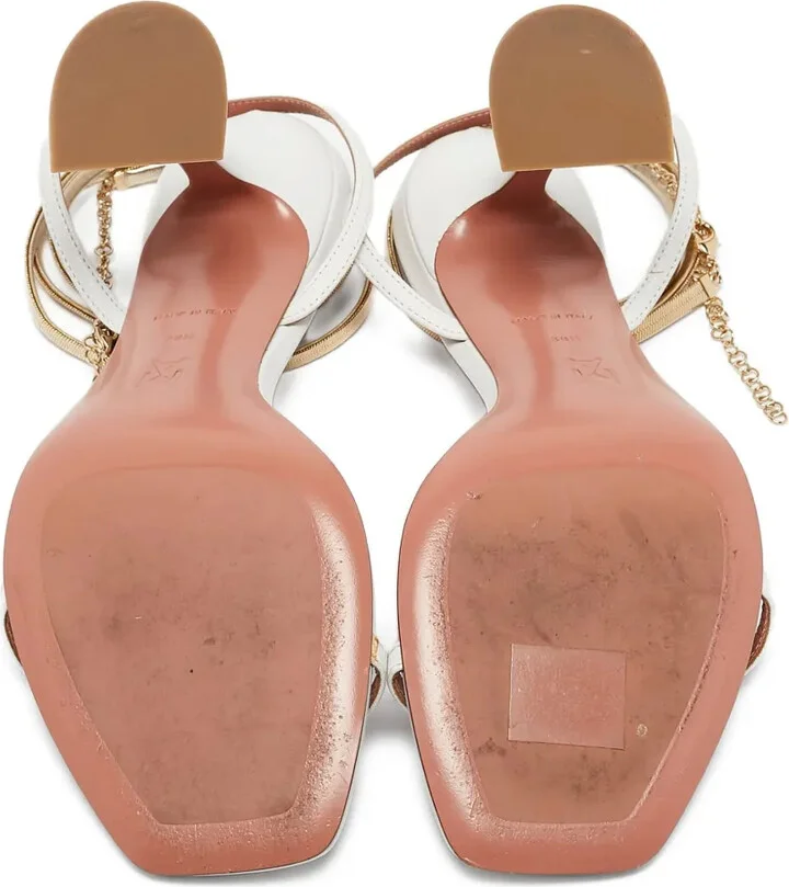 Metal Wrap Leather Sandals - Image 5