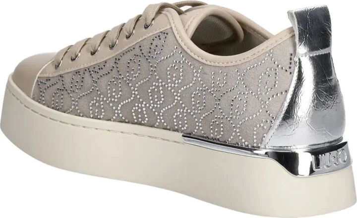 Metallic-Accent Perforated Sneakers - Image 3