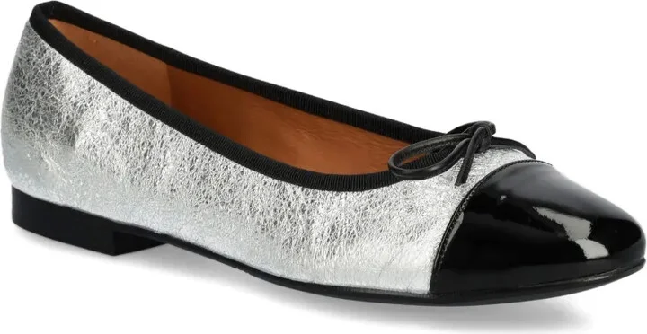 Metallic Bow Ballet Flats - Image 2
