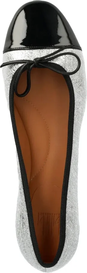 Metallic Bow Ballet Flats - Image 4