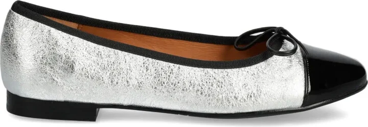 Metallic Bow Ballet Flats