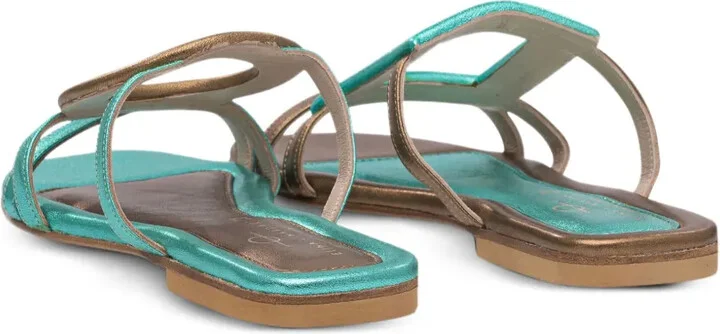 Metallic Buckle Sandals - Image 3