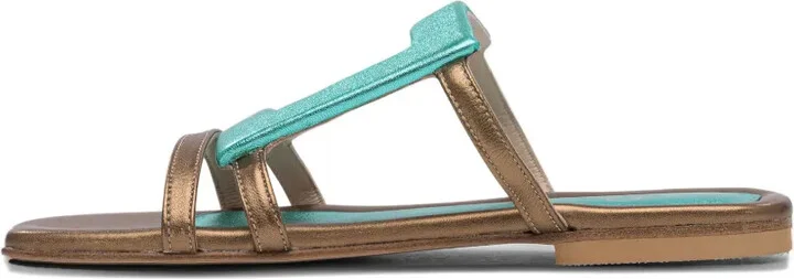 Metallic Buckle Sandals - Image 4