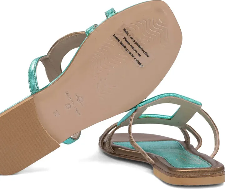 Metallic Buckle Sandals - Image 5