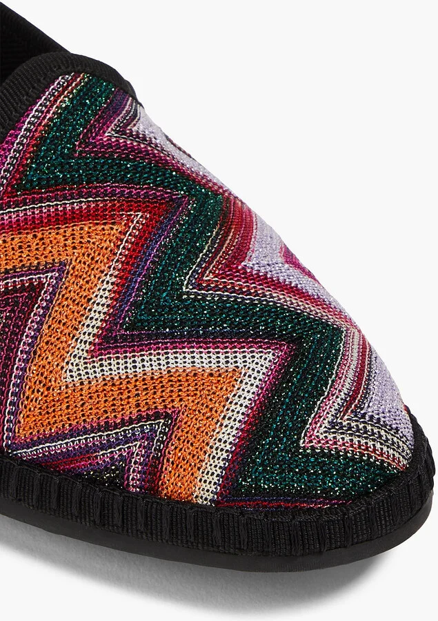 Metallic crochet-knit slippers - Image 4