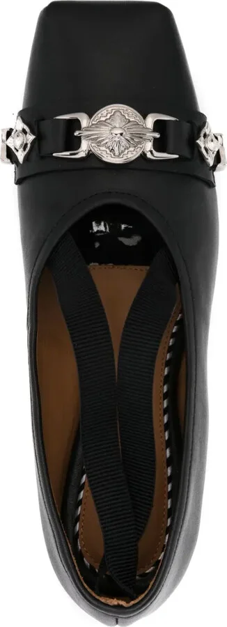 Metallic-Detail Ballet Flats - Image 4