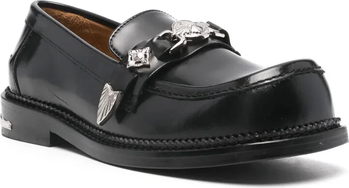 Metallic-Detail Loafers - Image 2