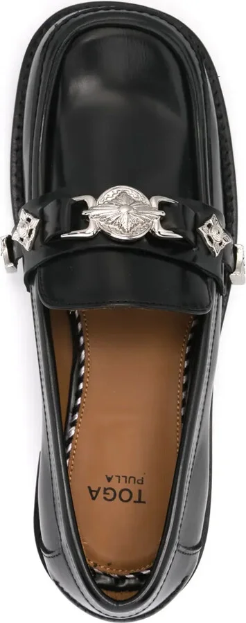 Metallic-Detail Loafers - Image 4