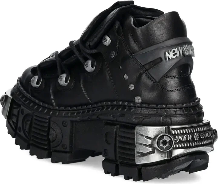 Metallic-Detail Platform Sneakers - Image 3