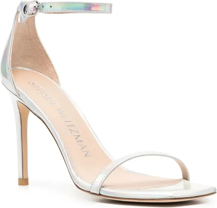 Metallic-Effect 100mm Sandals - Image 2
