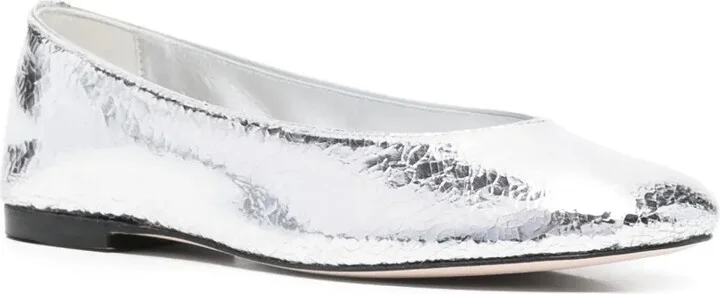 Metallic-Effect Ballet Flats - Image 2