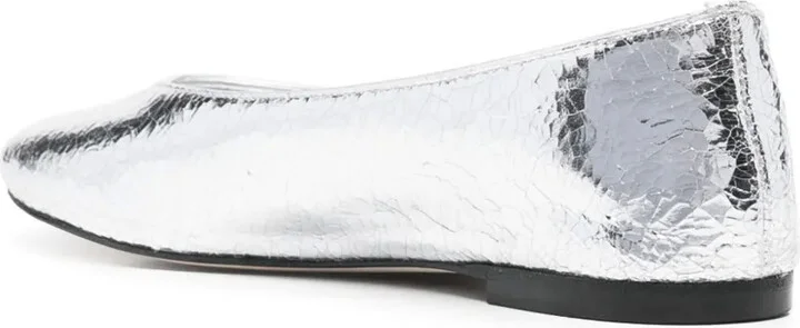 Metallic-Effect Ballet Flats - Image 3