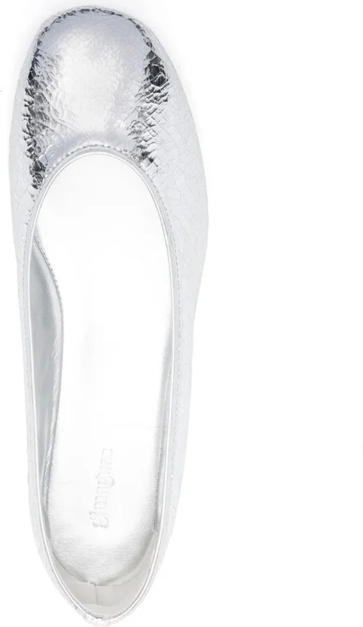 Metallic-Effect Ballet Flats - Image 4