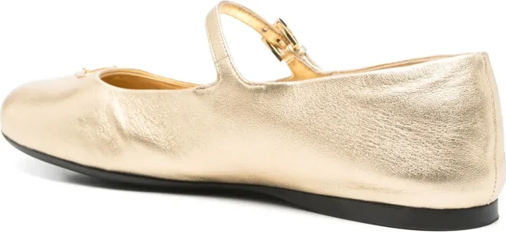 Metallic-Effect Ballet Flats - Image 3