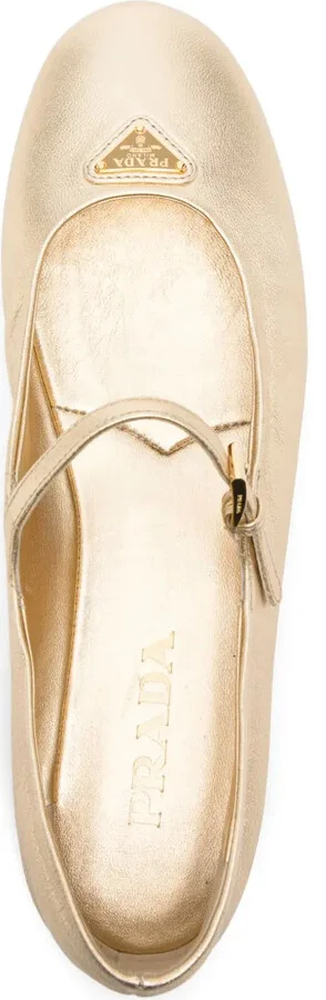 Metallic-Effect Ballet Flats - Image 4