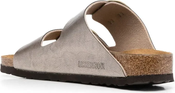 Metallic-Effect Flat Sandals - Image 3