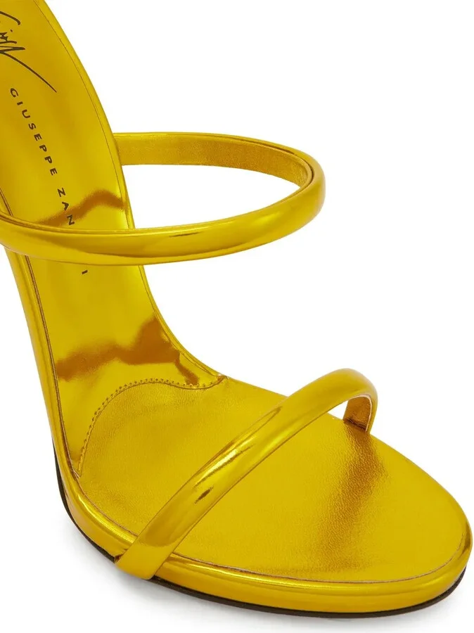 Metallic-Effect High-Heeled Sandals - Image 4