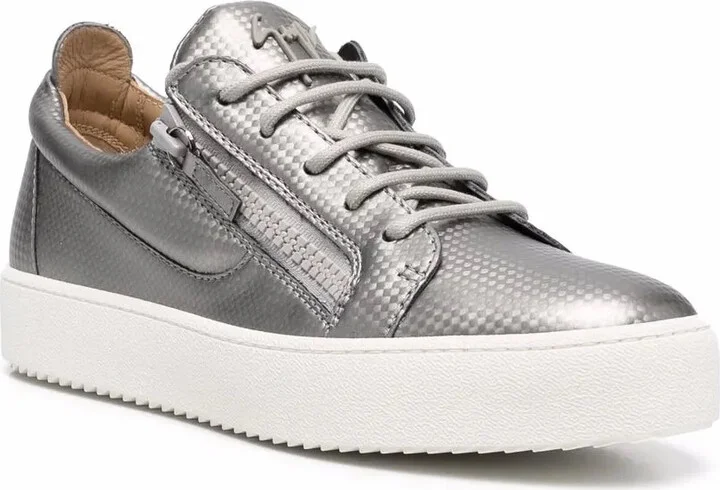 Metallic-Effect Low-Top Sneakers - Image 2