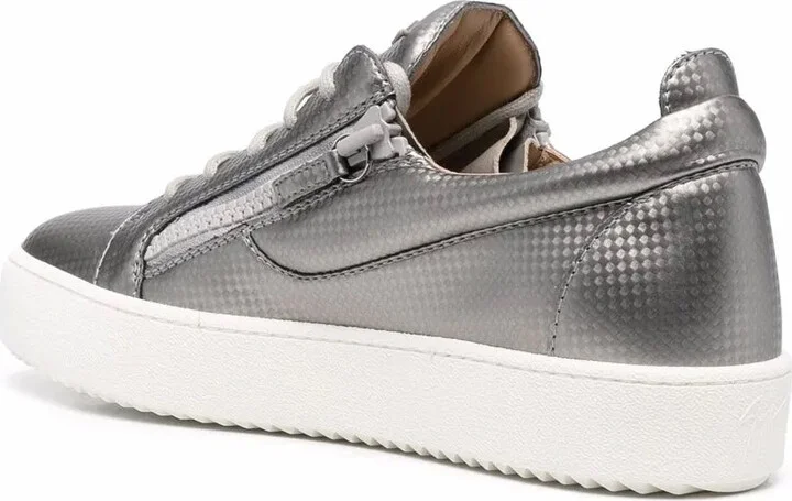 Metallic-Effect Low-Top Sneakers - Image 3