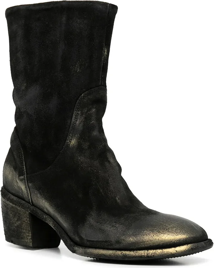 Metallic-Effect Mid-Calf Boots - Image 2